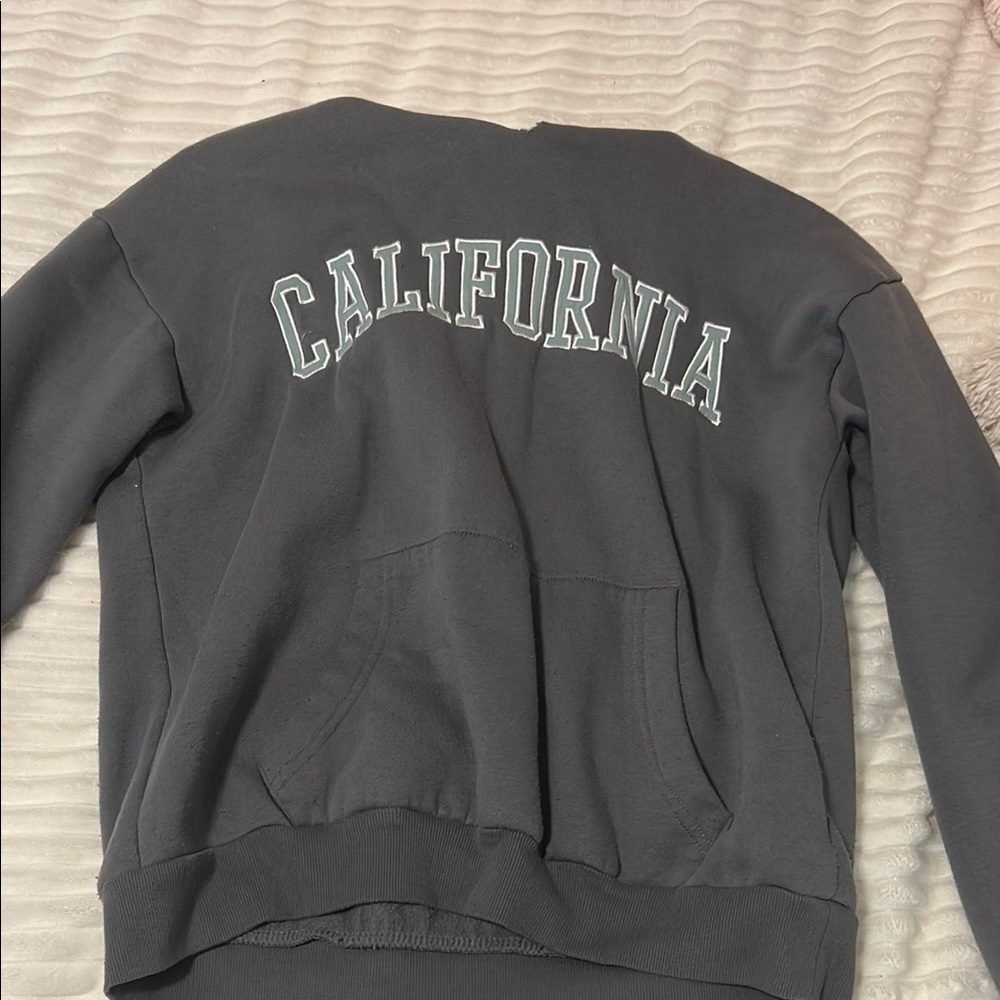 Forever 21 Gray Oversized Sweatshirt